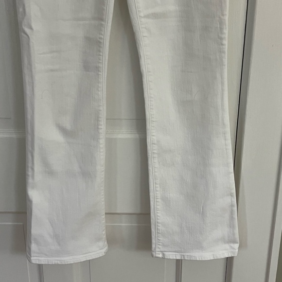 Madewell Mid-Rise Kick Out Jeans Pure White Womens size 24 Minimalist Casual - Picture 6 of 15